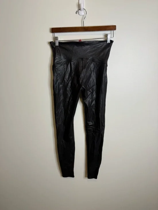 SPANX Black Leggings metallic size xl - Picture 7 of 7